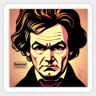 Beethoven Vinyl Record Album Cover Sticker